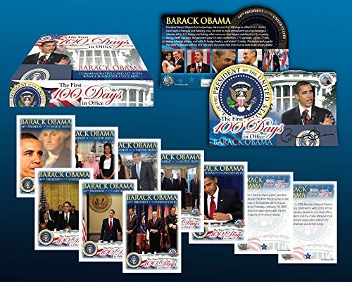 Lot of 2 BARACK OBAMA Complete 50-Card Set *FIRST 100 DAYS IN OFFICE* New Sealed
