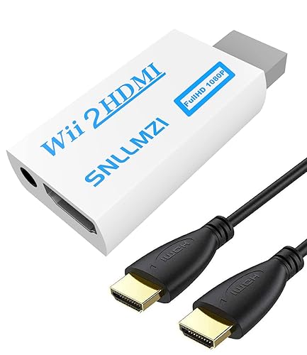 SNLLMZI Wii to HDMI Converter with Wii Console Output Video and