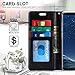 FYY Designed for Samsung Galaxy S8 Plus Case, PU Leather Wallet Phone Case with Card Holder Flip Protective Cover [Kickstand Feature][Wrist Strap] for Samsung Galaxy S8 Plus Black