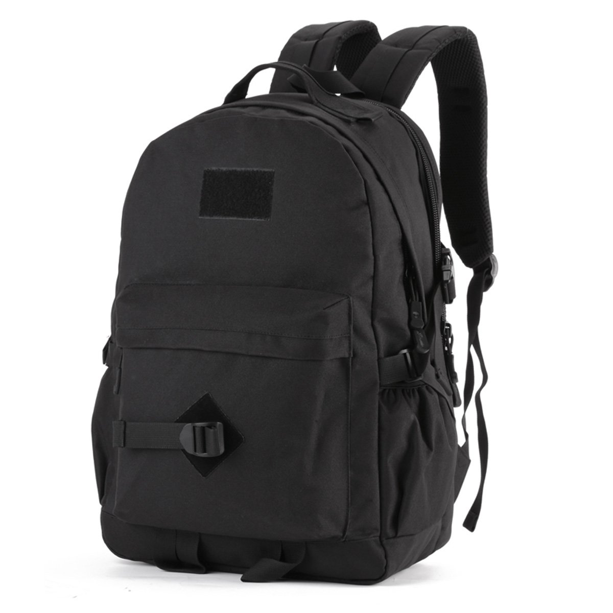 YuanWen Hiking Backpack 40L Casual Backpack Military Tactical Rucksack Waterproof Assault Pack School Bag for Men Women Camping Laptop Backpack Trekking Backpack Black