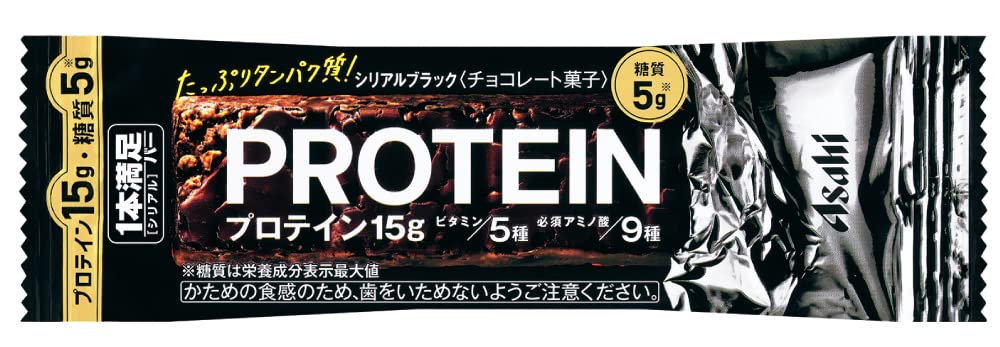 アサヒグループ食品 1本満足バー プロテインブラック ブラックチョコレート 36本商品画像