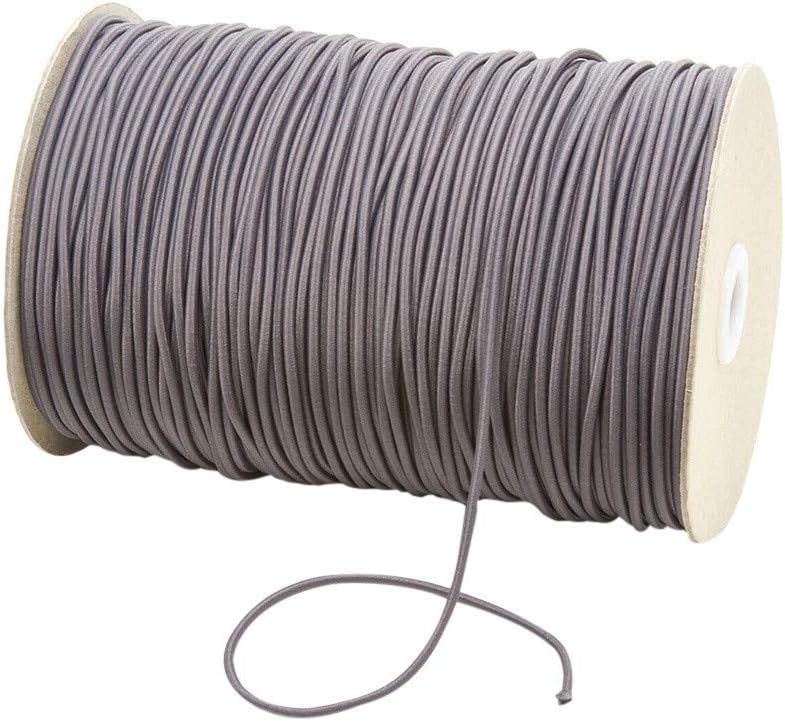 1/8 Inch Width Braided Elastic Band, Thin Fine Round Elastic Stretch Cord Elastic Rope for Sewing Crafts DIY, Arts Bedspread 11 Colors Length 11 Yards/10m