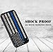 BWOOLL for iPhone 7 Case,iPhone 8 Case, Thin Blue Line American Flag TPU Protective Cover for Apple iPhone 7/iPhone 8 (4.7 inch)