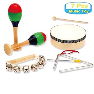MUSICUBE Kids Wood Drum Set