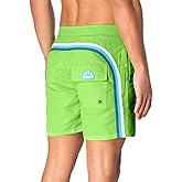 SUNDEK Mens Fixed Waist Boardshort, Swim Trunks 16" Length 7.5" Inseam