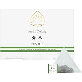 GTGLOTRA Oolong Tea Bags, 24 Whole Leaf Tea Bag, Alternative To Caffeine, 100% Natural Pure Tea, Stress Relief Pyramid Teabags, Suitable for Gifts, Office Reception, Vegan