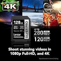 Lexar 128GB Professional SILVER PRO SD