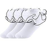 Yepami Big Girls Lace Socks Shimmering Cute Ruffle Comfortable Frilly Dress Ankle Socks 3 Pairs