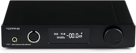 Amazon Topping Dx7 32bit 384khz Dsd Usbフルバランスdacヘッドフォンアンプ 黒 Topping ヘッドホンアンプ