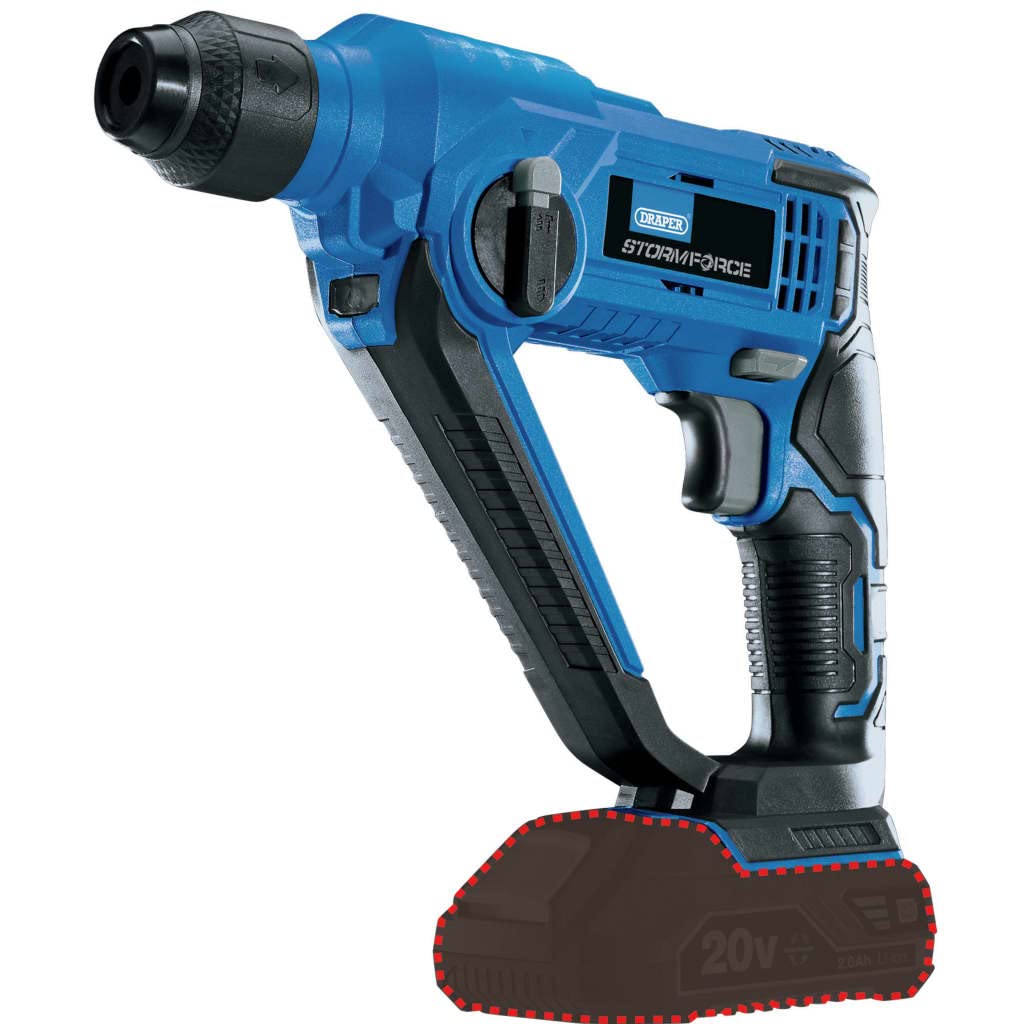 Draper 89512 Storm Force® 20V SDS+ Rotary Hammer Drill - Bare