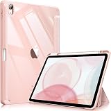 FINTIE Hybrid Case for iPad Air 11 M4/M3/M2 10.9 Rose Gold with Pencil Holder