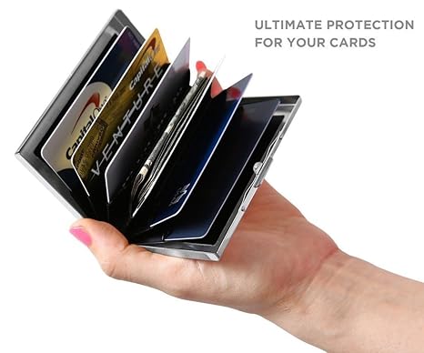 Masu Rfid Blocking Stylish Steel Card Holder Wallet For Men Or Women - masu rfid blocking stylish steel card holder wallet for men or women to keep bank atm