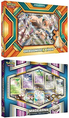 Pokemon TCG: Dragonite EX Box + Magearna Mythical – Booster Card Set NEW