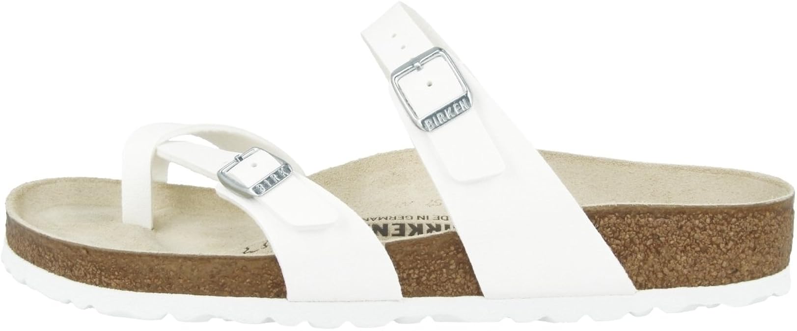 Amazon.com | BIRKENSTOCK Mayari Womens White Birko-Flor Thongs 39 EU (6-6.5 N US Men/8-8.5 N US 
