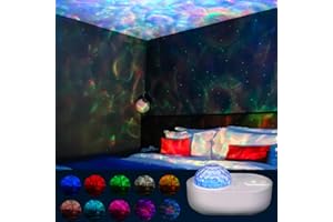 Nurluce Galaxy Projector Starry Star Projector Night Light for Kids Large Coverage Bluetooth Music Speaker Timer Star Projector Brithday Christmas Gift for Childrens Bedroom Decor Lights