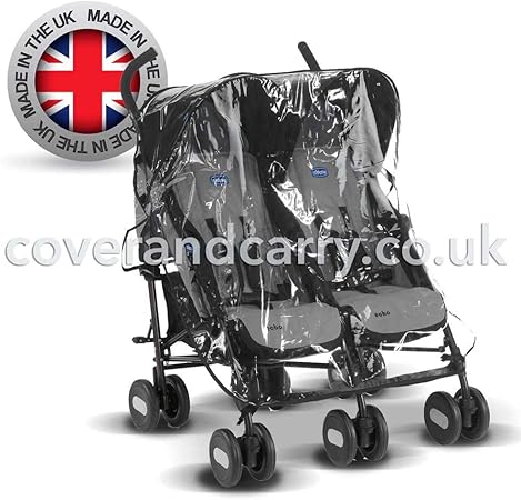 chicco echo twin stroller rain cover