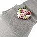 OurWarm 14 x 108 Inch Grey Burlap Table Runners Imitated Linen Wrinkle-Free Gray Dining Farmhouse Table Runner for Rustic Wedding Bridal Shower Decorations