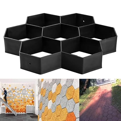 Womdee Walk Path Maker Grids Diy Path Maker Molds Reusable