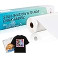 HTVRONT Sublimation HTV for Dark/Light Fabric - Matte Sublimation Vinyl 12" X 30FT - Sublimation Blanks for Sublimation Shirts/Bag/Hat/Pillow