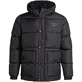 Reebok Mens Winter Jacket - Heavyweight Insulated Mens Winter Coat - Wind Water Resistant Quilted Puffer Jackets for Men