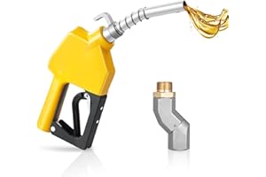 VEVOR 3/4-Inch NPT Automatic Fuel Nozzle with Swivel, Max Flow Rate 11.8 GPM, Auto Shut Off Diesel Gas Pump Nozzle with 3-Spe