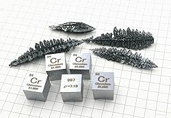 Chromium Cube - 10mm Pure Metal Element Cubes