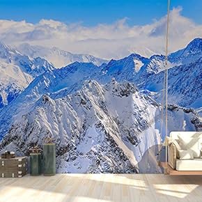 Wall Mural Magnificent Mountain View Removable Wallpaper Wall Sticker for Bedroom Living Room - 66x96 inches