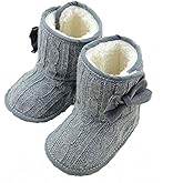 CdyBox Little Baby Fleece Fur Knit Snow Boots Infant Warm Winter for 0-18 Months
