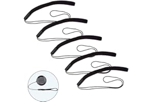 ULBTER 5 Pack Elastic Lens Cap Keeper Lens Cover Leash Prevent Lens Cap Lost Compatible with Canon/Nikon/Sony/Fujifilm/Olympu