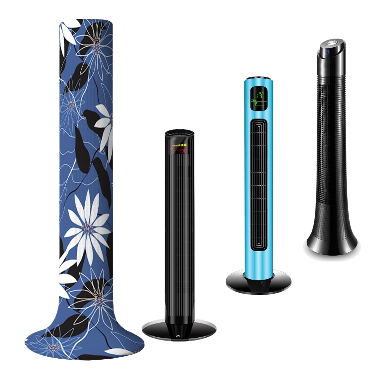 NICENEEDED Tower Fan Dust Cover, Vertical Fan Dustproof Protection Cover Moisture Proof Standing Protective Guard, Washable Sleeve Protector for Household Tower Pedestal