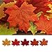 SIZUAN Package of Approximately 120 Assorted Rich Artificial Flower Fall Colored Silk Maple Leaves for Weddings, Events and Decorating