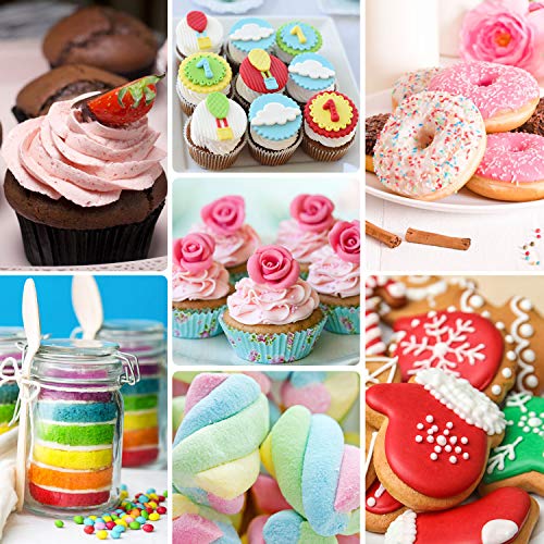 8 Color Gel Food Coloring Set, Nomeca Vibrant Icing Colors Tasteless