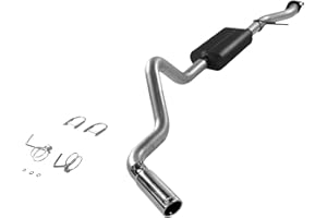 Flowmaster 17360 Force II Cat-Back Exhaust Kit 3 Inch Aluminized Steel 3.5 Inch Polished Stainless Tip Compatible with 1999-2007 Classic Body Chevy GMC 1500 4.3L 4.8L 5.3L 2/4WD Standard Cab Short Bed