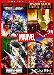 Marvel Animés - Coffret : Iron Man + Wolverine + X-Men + Avengers Confidential