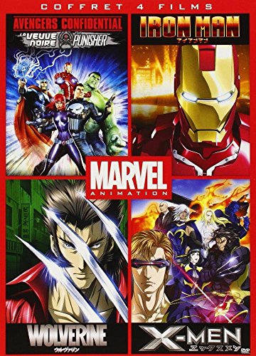 Marvel Animés - Coffret : Iron Man + Wolverine + X-Men + Avengers Confidential