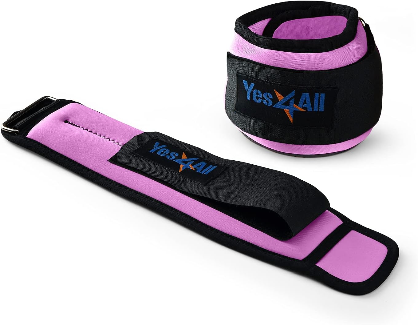 Yes4ll 1.5 lbs Ankle Weights/Wrist Weights for Women and Men – Fully Adjustable Leg Weights for Walking, Fitness, Cardio Exercise (1.5 lbs x2, Purple) : Sports & Outdoors