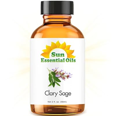 Clary Sage Essential Oil (Huge 2oz Bottle) Bulk Clary Sage Oil - 2 Ounce