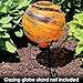 Sunnydaze 10-Inch Gazing Ball for Garden - Glass Gazing Globe for Outside - Garden Orb Yard Decor - Sunset Sky