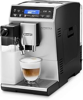 De&#39;Longhi Autentica Cappuccino ETAM 29.660.SB Kaffeevollautomat mit Milchsystem, Cappuccino und Espresso auf Knopfdruck, Digitaldisplay mit Klartext, 2-Tassen-Funktion, silber