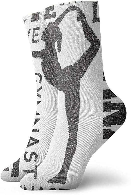 Love Gymnastics Socks Women Men Crew Socks Winter Keep Warm Fashion
