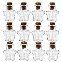 MIGK 24pcs Small Mini Glass Jars Bottles with Cork