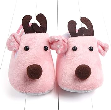 Amazon Co Jp Ou Kunmlef クリスマスベビーシューズ 冬暖かい靴 ベビー靴 ファーストシューズ 練習靴 赤ちゃん靴 フォーマル 出産祝い 歩き始め 幼児 子供靴 裏起毛 ワンサイズ 10 5cn ピンク スポーツ アウトドア