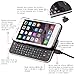 iNNEXT Ultra-Thin Slide-Out Wireless Bluetooth Keyboard Back Case with Backlight , Bluetooth Qwerty Keyboard Sliding Case for 4.7 inch iPhone 6 6S (Black)
