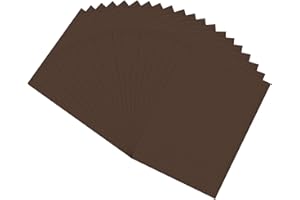 BIGUPHATE 20 PCS EVA Foam Sheets DIY Handcraft Materials 1mm Thick 15.7 x 11.8 Inches Brown EVA Foam Papers for Arts and Crafts