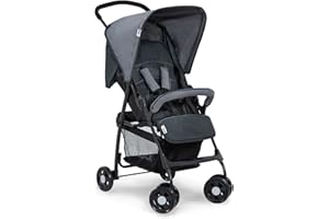 hauck Lightweight and Compact Travel Baby/Toddler Foldable Stroller, Sport, Charcoal/Stone