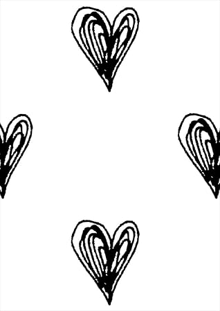 Amazon Co Jp Igsticker ポスター ウォールステッカー シール式ステッカー 飾り 594 841 A1 写真 フォト 壁 インテリア おしゃれ 剥がせる Wall Sticker Poster ハート 白黒 モノトーン ホーム キッチン