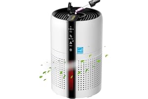 Purificateurs d'air pour chambre/maison avec filtres True 13 réutilisables jusqu'à 500 m², 4 lumières de couleur nid d'abeill