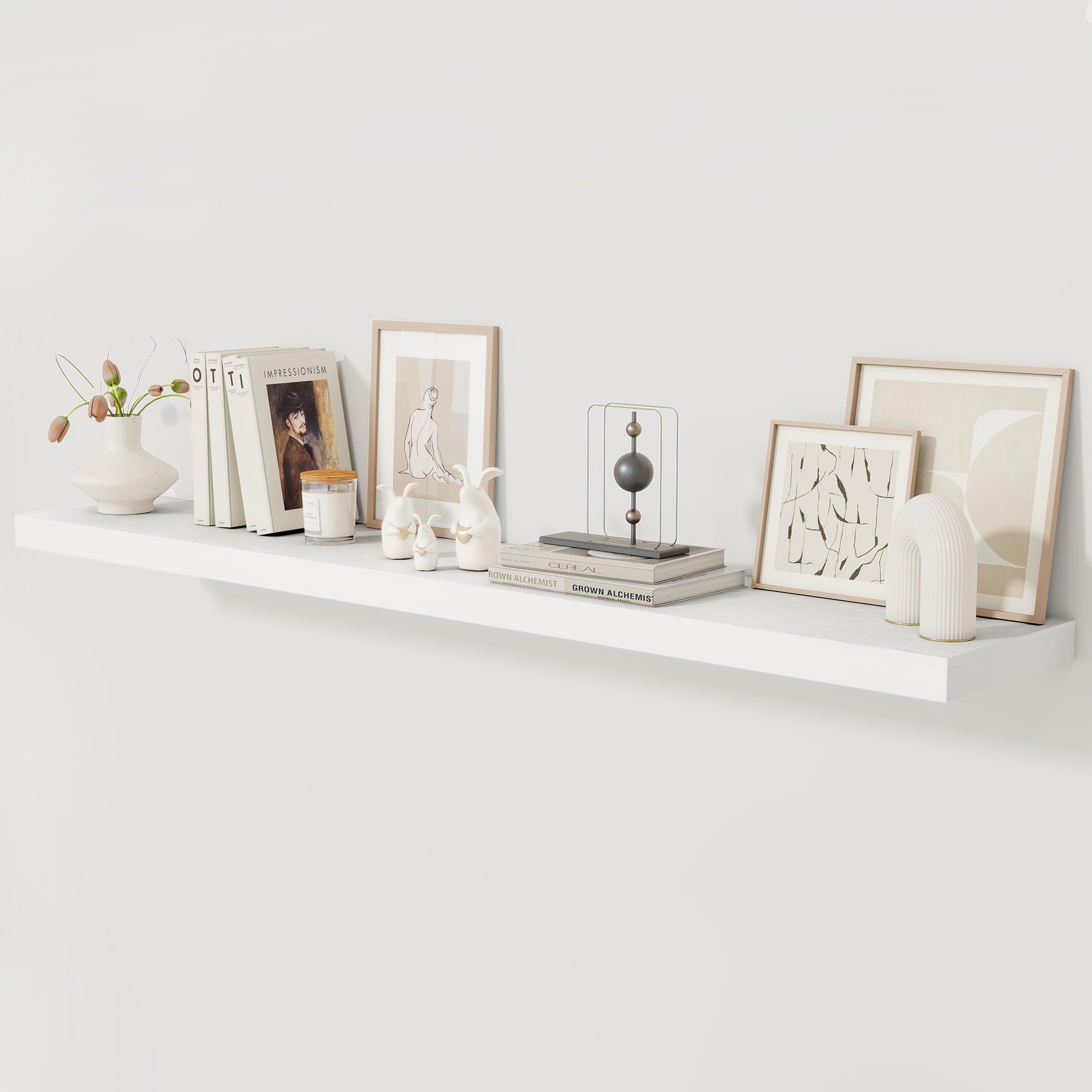 Photo 1 of Fun Memories 72 Inch Floating Shelf, 12 Inch Deep Wall Shelf for Fireplace Mantel, Deep Storage
