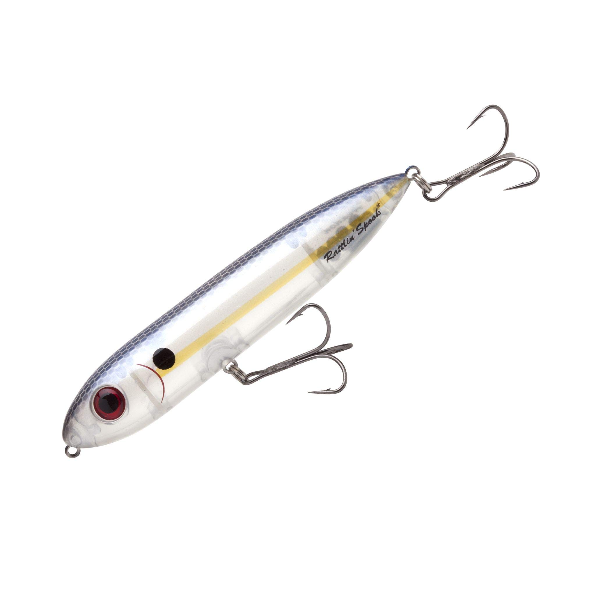 Heddon Rattle Spook Fishing Lures (Pearl Shad, 4 1/2-Inch)