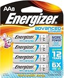 Energizer Advanced Lithium Batteries, AA Size, 8 Count